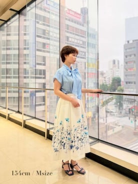 「STRAWBERRY-FIELDS（ストロベリーフィールズ）のアイテム」を使った、STRAWBERRY-FIELDSさん（レディース・154cm）の夏コーディネート