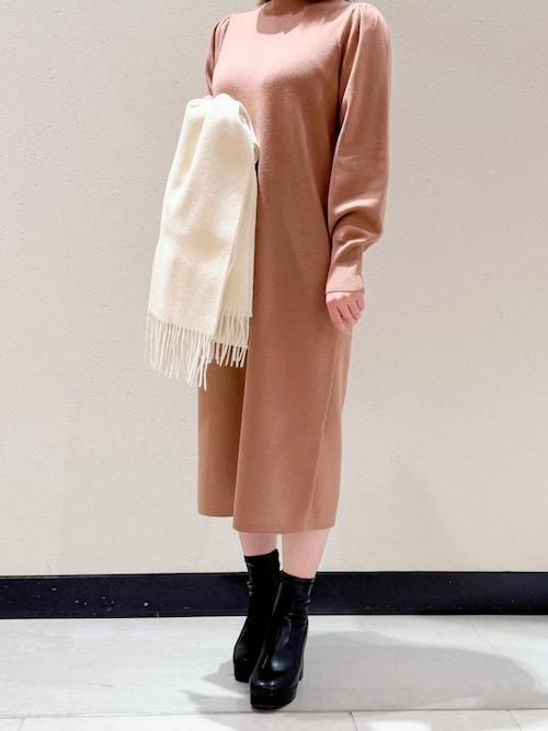 ココ様専用 ストロベリーフィールズ キャメル ニットワンピース 2026年