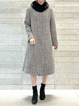 「STRAWBERRY-FIELDS（ストロベリーフィールズ）のアイテム」を使った、STRAWBERRY-FIELDSさん（レディース・163cm）の冬コーディネート