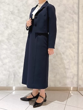 「セレモニー」｜STRAWBERRY-FIELDSさん（レディース・156cm）の冬コーディネート