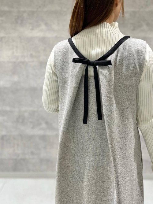 メランジツイード_前後2wayジャンパースカート（ワンピース
