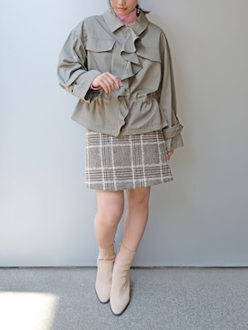 「STRAWBERRY-FIELDS（ストロベリーフィールズ）のアイテム」を使った、STRAWBERRY-FIELDSさん（レディース・159cm）の秋コーディネート