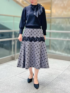 「オンオフ兼用」｜「アイテム（トップス）」を使った、STRAWBERRY-FIELDSさん（レディース・154cm）の秋コーディネート