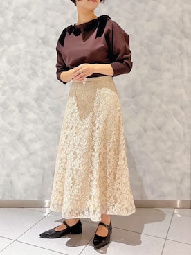 「STRAWBERRY-FIELDS（ストロベリーフィールズ）のアイテム」を使った、STRAWBERRY-FIELDSさん（レディース・156cm）の秋コーディネート