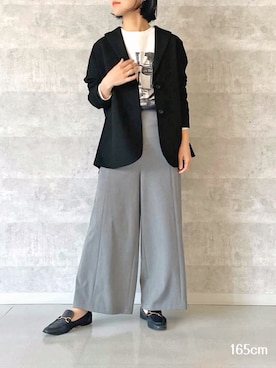 「STRAWBERRY-FIELDS（ストロベリーフィールズ）のアイテム（パンツ）」を使った、STRAWBERRY-FIELDSさん（レディース・165cm）の秋コーディネート