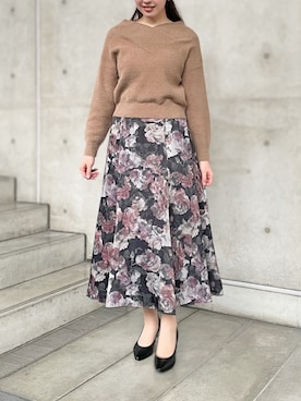 「ナロースカート」｜STRAWBERRY-FIELDSさん（レディース・159cm）の秋コーディネート