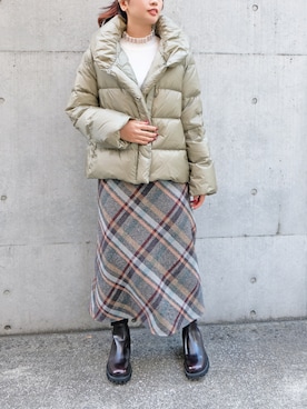 「Aラインスカート」｜STRAWBERRY-FIELDSさん（レディース・159cm）の秋コーディネート