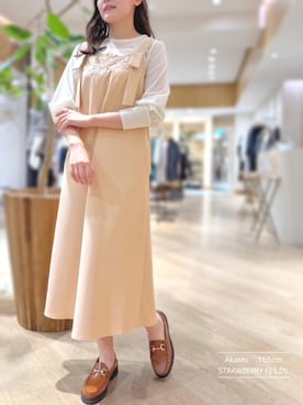 「アイテム（ワンピース/ドレス）」を使った、STRAWBERRY-FIELDSさん（レディース・165cm）の秋コーディネート