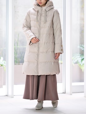 「STRAWBERRY-FIELDS（ストロベリーフィールズ）のアイテム（ダウンジャケット/コート）」を使った、STRAWBERRY-FIELDSさん（レディース・159cm）の秋コーディネート