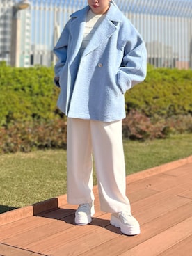 「ボーダーニット」｜STRAWBERRY-FIELDSさん（レディース・157cm）の秋コーディネート