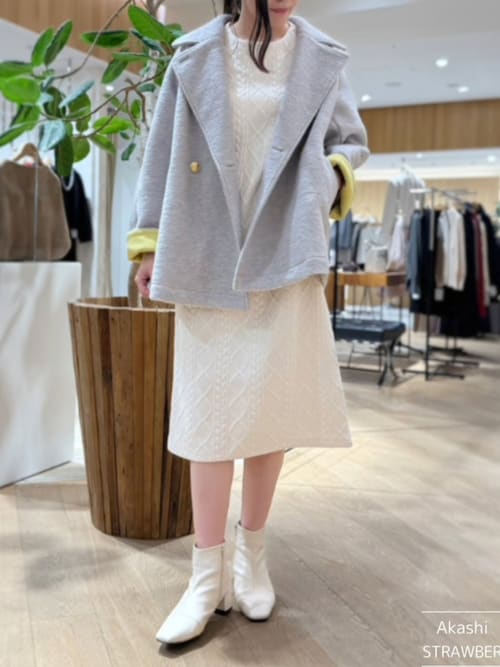 ケーブルジャージⅡ_ケーブルジャージワンピース（ワンピース