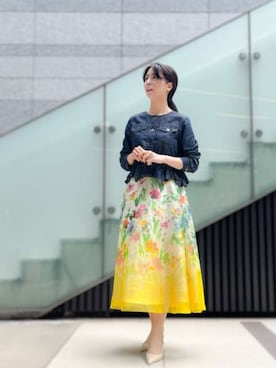 「STRAWBERRY-FIELDS（ストロベリーフィールズ）のアイテム」を使った、STRAWBERRY-FIELDSさん（レディース・165cm）の春コーディネート