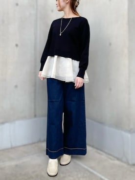 「STRAWBERRY-FIELDS（ストロベリーフィールズ）のアイテム」を使った、STRAWBERRY-FIELDSさん（レディース・160cm）の冬コーディネート