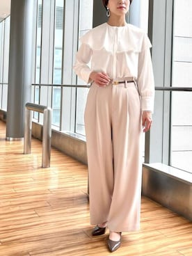 「STRAWBERRY-FIELDS（ストロベリーフィールズ）のアイテム」を使った、STRAWBERRY-FIELDSさん（レディース・164cm）の春コーディネート