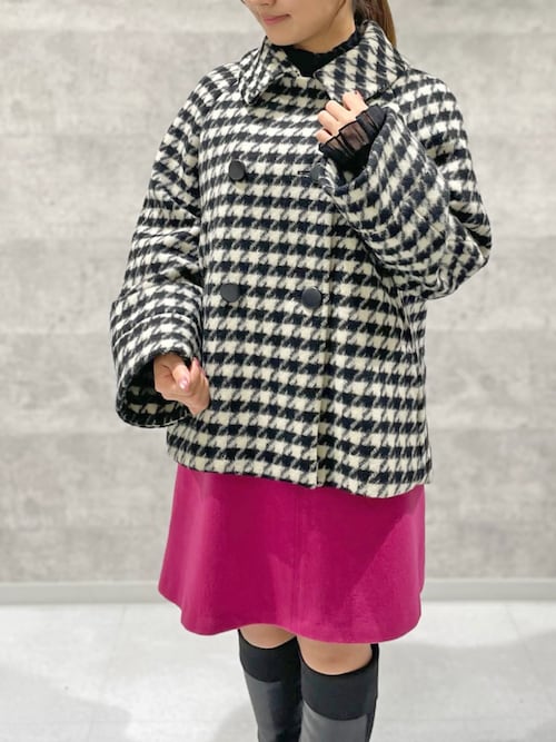 ラムウールメルトン_ウールミニスカート