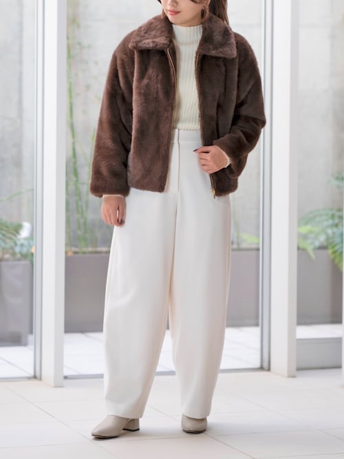 STRAWBERRY FIELDS ファー風ジャケット セール】ミンクファージャケット（その他アウター）｜STRAWBERRY