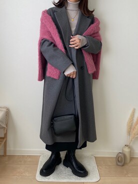 みゆきちさん（レディース・161cm）の冬コーディネート
