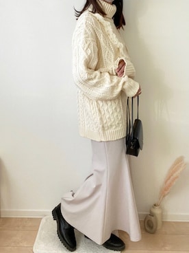 みゆきちさん（レディース・161cm）の冬コーディネート