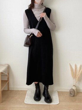 みゆきちさん（レディース・161cm）の冬コーディネート