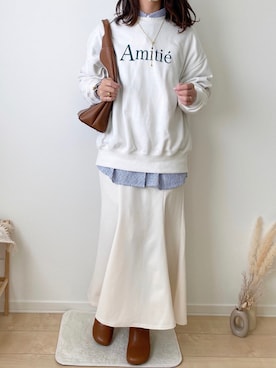 「maison vert（メゾンヴェール）のアイテム」を使った、みゆきちさん（レディース・161cm）の冬コーディネート