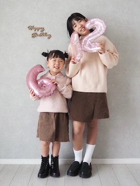 「アイテム（パンツ）」を使った、teiccoさん（キッズ・154cm）の秋コーディネート