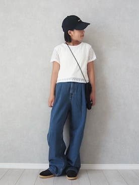「アイテム（トップス）」を使った、teiccoさん（キッズ・152cm・10代）の夏コーディネート
