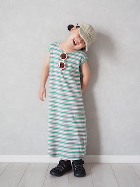 「アイテム（帽子）」を使った、teiccoさん（キッズ・152cm・10代）の夏コーディネート
