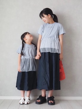 「ikka（イッカ）のアイテム」を使った、teiccoさん（キッズ・157cm）の夏コーディネート