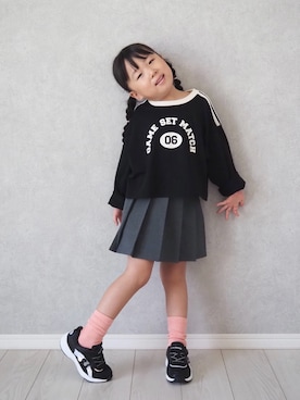 「アイテム（レッグウェア）」を使った、teiccoさん（キッズ・152cm）の秋コーディネート