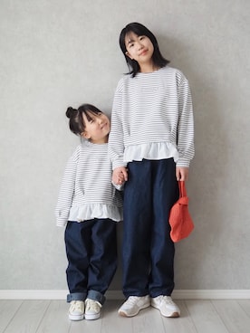 「ikka（イッカ）のアイテム」を使った、teiccoさん（キッズ・156cm）の冬コーディネート