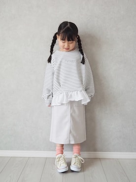 「ikka（イッカ）のアイテム」を使った、teiccoさん（キッズ・156cm）の冬コーディネート