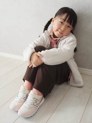 「NEW BALANCE（ニューバランス）のNEW BALANCE ニューバランス 17-24 Y996 44B(M) Y996 Y996 44B ABC-MART限定 PINK/BROWN(44B)（スニーカー）」を使った、teiccoさん（キッズ・157cm）の秋コーディネート