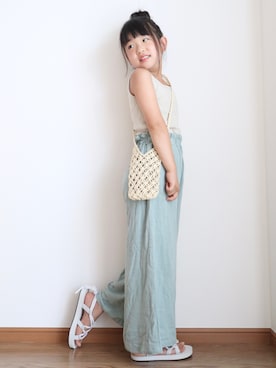 「アイテム（サンダル）」を使った、teiccoさん（キッズ・122cm）の夏コーディネート