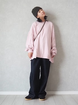 「アイテム（デニムパンツ）」を使った、teiccoさん（キッズ・154cm）の秋コーディネート