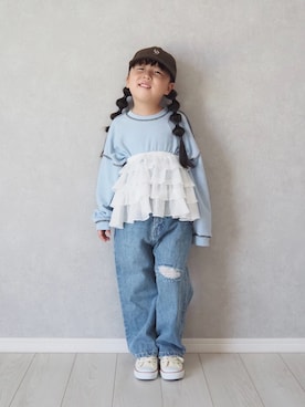 「アイテム（スカート）」を使った、teiccoさん（キッズ・154cm・10代）の秋コーディネート