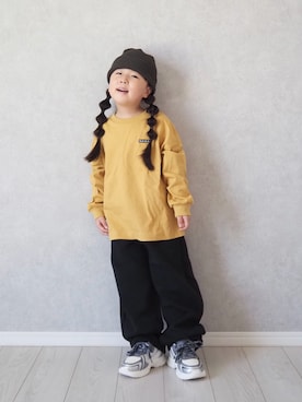 「アイテム（パンツ）」を使った、teiccoさん（キッズ・154cm）の秋コーディネート