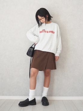 「アイテム（スウェット）」を使った、teiccoさん（キッズ・152cm）の秋コーディネート