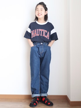 「アイテム（サンダル）」を使った、teiccoさん（キッズ・130cm）の春コーディネート