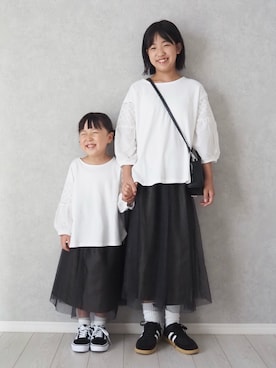 「アイテム（Tシャツ/カットソー）」を使った、teiccoさん（キッズ・152cm・10代）の秋コーディネート