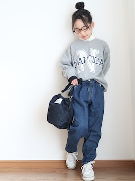 「ZARA KIDSのアイテム」を使った、teiccoさん（キッズ・126cm）の秋コーディネート