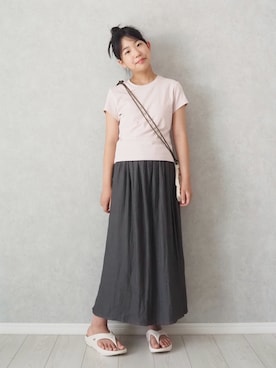 「アイテム（バッグ）」を使った、teiccoさん（キッズ・152cm）の夏コーディネート