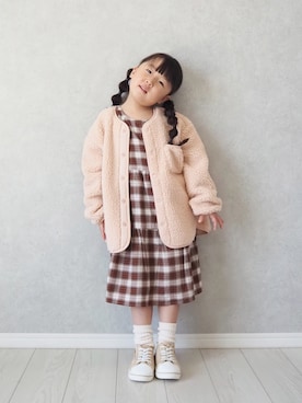 「アイテム（ワンピース/ドレス）」を使った、teiccoさん（キッズ・154cm）の秋コーディネート