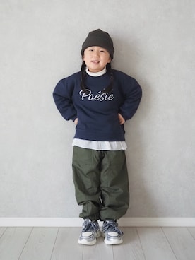 「ikka（イッカ）のアイテム」を使った、teiccoさん（キッズ・154cm）の冬コーディネート