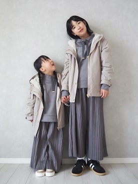 「アイテム（ブルゾン）」を使った、teiccoさん（キッズ・154cm）の秋コーディネート