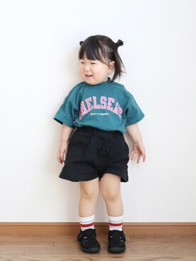 「アイテム（サンダル）」を使った、teiccoさん（キッズ・130cm）の春コーディネート