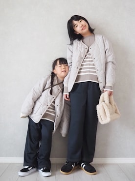 「アイテム（ニット/セーター）」を使った、teiccoさん（キッズ・154cm）の秋コーディネート