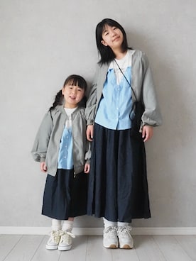 「ikka（イッカ）のアイテム」を使った、teiccoさん（キッズ・156cm）の春コーディネート