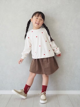 「アイテム（スカート）」を使った、teiccoさん（キッズ・154cm・10代）の秋コーディネート