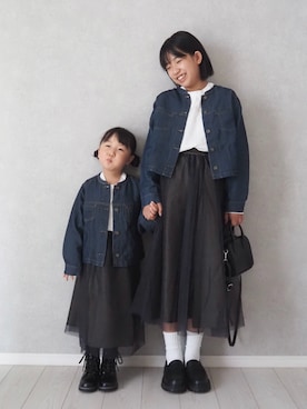 「アイテム（ジャケット/アウター）」を使った、teiccoさん（キッズ・152cm）の秋コーディネート