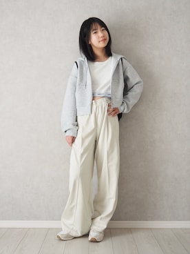 「アイテム（パンツ）」を使った、teiccoさん（キッズ・156cm）の春コーディネート